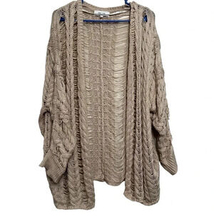 Revolve John + Jenn Fernando Cardigan in natural color. Size medium